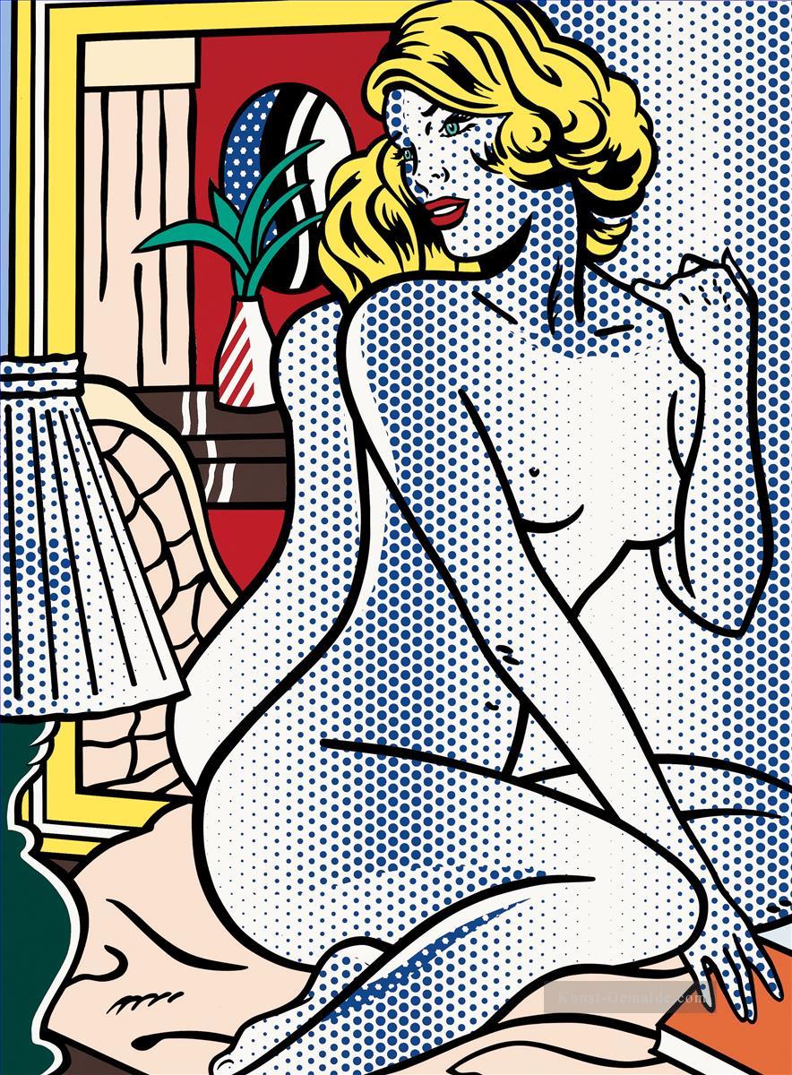 blau Nacktheit Roy Lichtenstein  Ölgemälde
